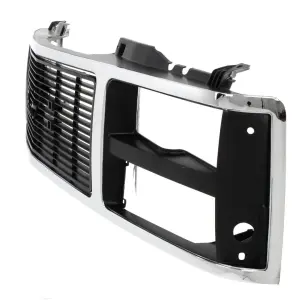 Grille Shell - Chrome Silver Black - Dual Headlight - 88-93 GMC CK Pickup Suburban - Image 2 of 4