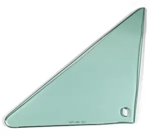 Vent Glass - Green Tint - LH - 66-67 GM A-Body Coupe & Convertible - Image 1 of 3