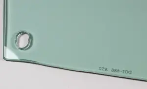 Vent Glass - Green Tint - RH - 66-67 GM A-Body Coupe & Convertible - Image 3 of 3