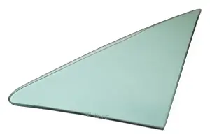 Vent Glass - Green Tint - LH - 68 GM A-Body Coupe & Convertible - Image 2 of 3