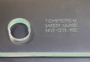 Vent Glass - Clear - RH - 67 Camaro Firebird - Image 3 of 3