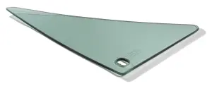 Vent Glass - Green Tint - LH - 67 Camaro Firebird - Image 2 of 3