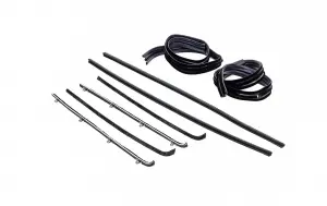 Front Door Window Channel Kit - 8Pcs - 64-66 Chevy GMC C/K Pickup Suburban - Image 2 of 3