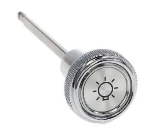 Headlamp Switch Rod and Knob - Chrome/Silver - 87-91 Chevy GMC C/K Pickup Truck, Blazer, Jimmy, Suburban - Image 1 of 3