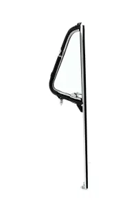 Vent Window Assembly - LH - Clear Glass - Chrome Sash - 54-55 Chevy GMC Pickup, Suburban - Image 2 of 3