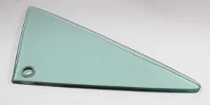 Vent Glass - Green Tint - LH - 66-67 BOP A-Body Sedan (Post) - Image 2 of 3