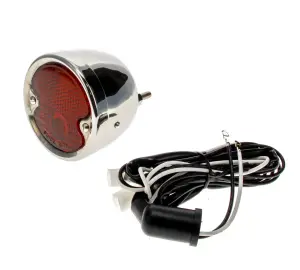 Tail Lamp Assembly - Stainless Housing - LH or RH - 54-55 Chevy GMC Pickup Truck - Image 2 of 3