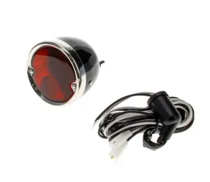 Tail Lamp Assembly - Black Housing - LH or RH - 55-59 Chevy GMC C/K Stepside Pickup - Image 2 of 3