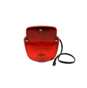 Tail Lamp Assembly - Stainless Housing - LH - 12-Volt - 55-66 F100 F250 Flareside Pickup - Image 1 of 3