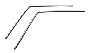 1966 Ford Bronco Door Glass Top Run Channels - Pair - 66-77 Bronco Hardtop or Pickup