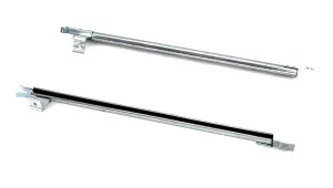 Door Glass Lower Front Channels w/ Brackets - Pair - 66-77 Bronco - Image 2 of 3