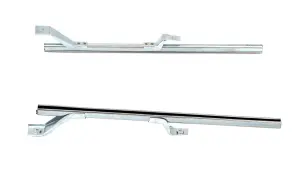 Door Glass Lower Rear Channels w/ Brackets - Pair - 66-77 Bronco - Image 2 of 3