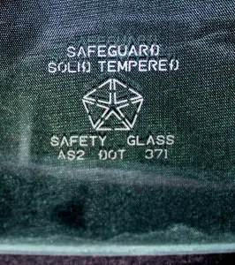 Back Glass - Green Tint - 68-70 Dodge Plymouth B-Body - Image 2 of 2