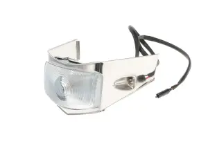 Park Lamp Assembly - Clear Lens with Stainless Bezel - LH or RH - 56 F100 F250 F350 Ford Pickup Truck - Image 1 of 3