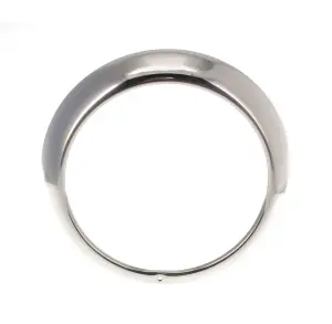 Headlamp Bezel - LH or RH - 48-55 F1 F2 F100 F250 F350 Ford Pickup Truck (Stainless) - Image 2 of 3