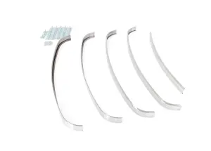 Grille Molding Set - 5 pcs with hardware - 48-50 F1 F2 Ford Pickup Truck (without crank hole) - Image 2 of 3