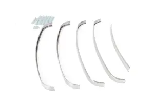 Grille Molding Set - 5 pcs with hardware - 48-50 F1 F2 Ford Pickup Truck (with crank hole) - Image 2 of 3