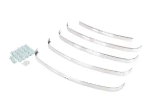 Grille Molding Set - 5 pcs with hardware - 48-50 F1 F2 Ford Pickup Truck (with crank hole) - Image 1 of 3