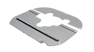 Steering Column to Floor Cover Plates - Pair - 48-52 F1 F2 Ford Pickup Truck - Image 2 of 3