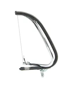 Vent Window Assembly - LH - Clear Glass - Chrome Frame - 48-50 F1 F2 Ford Pickup Truck - Image 3 of 4