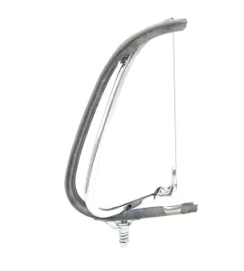 Vent Window Assembly - RH - Clear Glass - Chrome Frame - 48-50 F1 F2 Ford Pickup Truck - Image 3 of 4