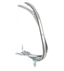 Vent Window Assembly - RH - Clear Glass - Chrome Frame - 48-50 F1 F2 Ford Pickup Truck - Image 2 of 4