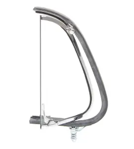 Vent Window Assembly - RH - Clear Glass - Chrome Frame - 48-50 F1 F2 Ford Pickup Truck - Image 1 of 4