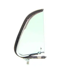 Vent Window Assembly - RH - Green Tint Glass - Chrome Frame - 48-50 F1 F2 Ford Pickup Truck - Image 3 of 4