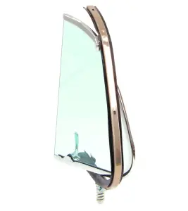 Vent Window Assembly - RH - Green Tint Glass - Chrome Frame - 48-50 F1 F2 Ford Pickup Truck - Image 2 of 4