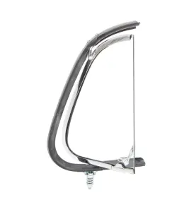 Vent Window Assembly - LH - Clear Glass - Chrome Frame - 51-52 F1 F2 Ford Pickup Truck - Image 1 of 3