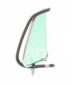 Vent Window Assembly - RH - Green Tint Glass - Chrome Frame - 51-52 F1 F2 Ford Pickup Truck - Image 3 of 3