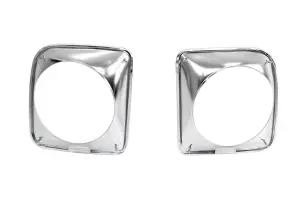 Headlamp Bezels - Pair - 67-68 Chevy C/K Pickup Truck Suburban - Image 2 of 2