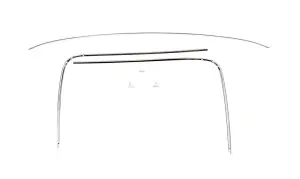 Windshield Reveal Molding Set - 6 pcs - 71-72 Chevy GMC C/K Pickup Truck Blazer Jimmy Suburban - Image 2 of 2