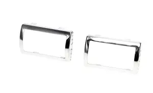 1968 Plymouth Barracuda Brake-Clutch Pedal Pad Bezel - Manual - Pair - 67-70 Dodge Plymouth A-Body; 66-70 Dodge Plymouth B-Body