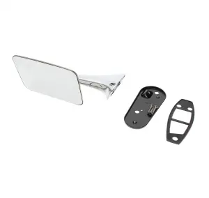 Outside Rear View Mirror Kit - Stainless - LH - 70-72 Chevy GMC C/K Pickup Truck Blazer Jimmy Suburban - Image 3 of 3