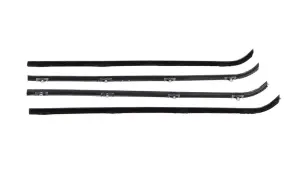 Front Door Beltline Window Felts - Inner & Outer - Black Bead - 64-66 Chevy GMC CK Truck Suburban - Image 2 of 3