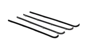 Front Door Beltline Window Felts - Inner & Outer - Black Bead - 64-66 Chevy GMC CK Truck Suburban - Image 1 of 3