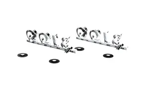 Hood Side Emblems - Pair - 3100 - 49-51 Chevy Pickup Truck Suburban - Image 3 of 3