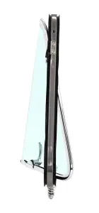 Vent Window Assembly - RH - Green Tint - Chrome Frame - 53-55 Ford F100 F250 F350 Pickup Truck - Image 3 of 3