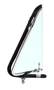 Vent Window Assembly - RH - Green Tint - Chrome Frame - 53-55 Ford F100 F250 F350 Pickup Truck - Image 2 of 3