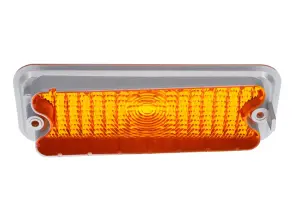 Park Lamp Lens - Amber - with trim - LH - 73-74 Chevy GMC C/K Pickup Truck Blazer Jimmy Suburban (diffused) - Image 3 of 3