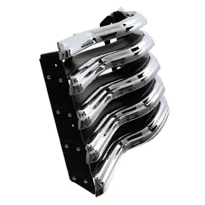 Grille Assembly - Chrome with Black Paintable Bars - 47-53 Chevy Pickup Truck Suburban - Image 4 of 4