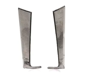 Upper Outer Custom Cab Trim Plates - Pair - 60-63 Chevy CK Pickup - Image 3 of 3
