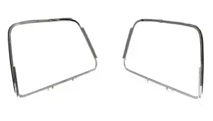 Door Glass Outside Reveal Molding - Stainless - Pair - 47-55 Chevy GMC Pickup Suburban - Image 3 of 3