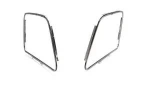 Door Glass Outside Reveal Molding - Stainless - Pair - 47-55 Chevy GMC Pickup Suburban - Image 2 of 3