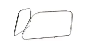 1948 Chevy Suburban Door Glass Outside Reveal Molding - Stainless - Pair - 47-55 Chevy GMC Pickup Suburban