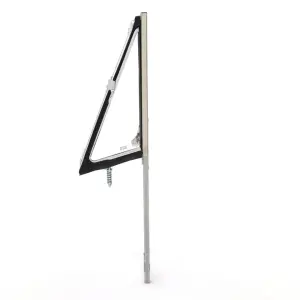 Vent Window Assembly - LH - Clear Glass - Chrome Frame - 68-72 Chevy GMC CK Pickup Truck Blazer Jimmy Suburban - Image 3 of 4