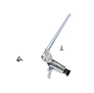 Sunvisor Bracket - Chrome - LH - 54-55 Chevy GMC Pickup Truck Suburban (with screws) - Image 2 of 3