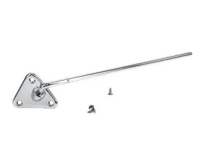 Sunvisor Bracket - Chrome - LH - 55-59 Chevy GMC Pickup Truck Suburban (with screws) - Image 1 of 3