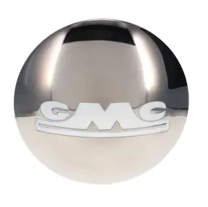 Hub Cap Set - Stainless w/ White GMC - 4pcs - 54-55 GMC Pickup Suburban - Image 2 of 4